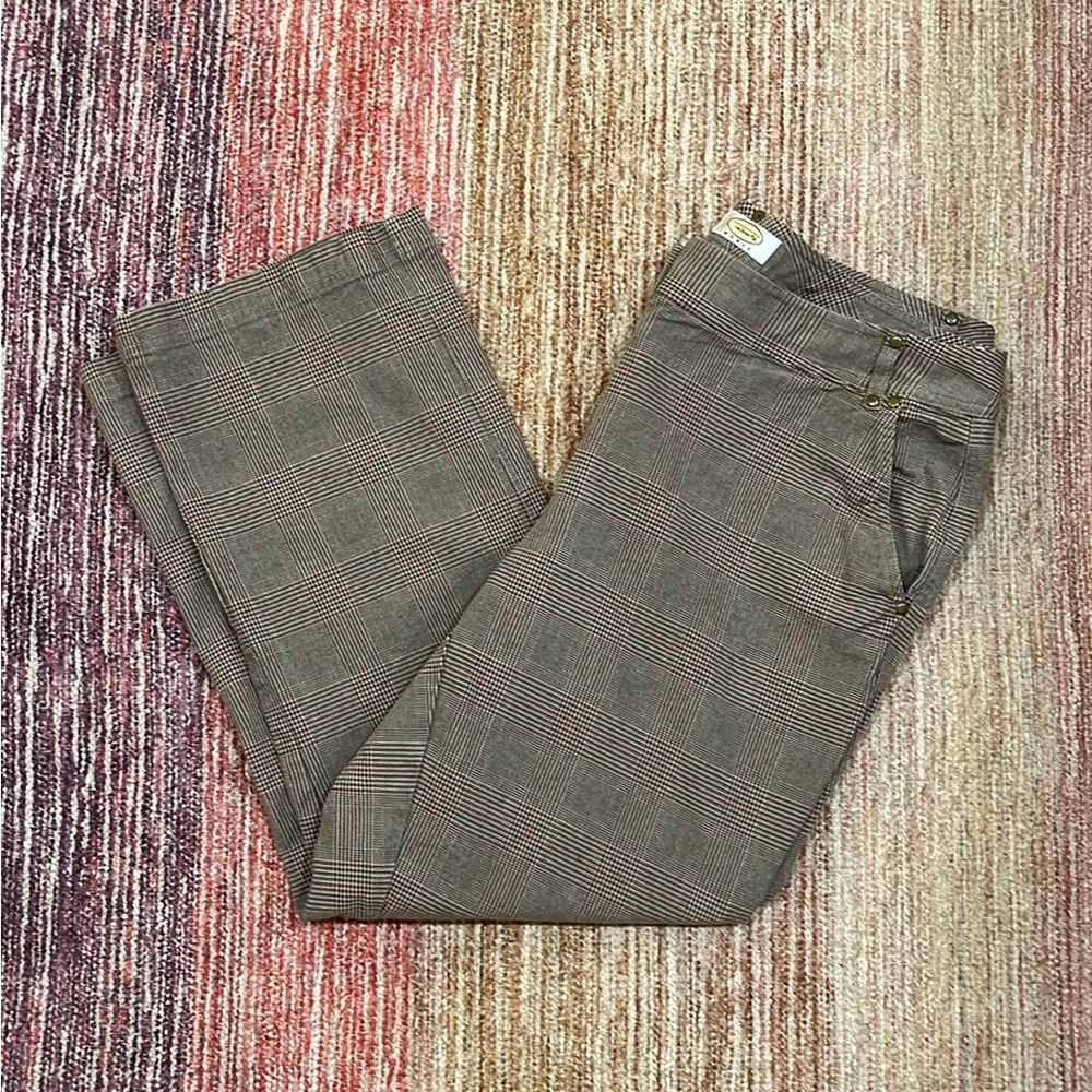 Talbots Woman Plaid Tailored Fit Stretch Pants Size 18W